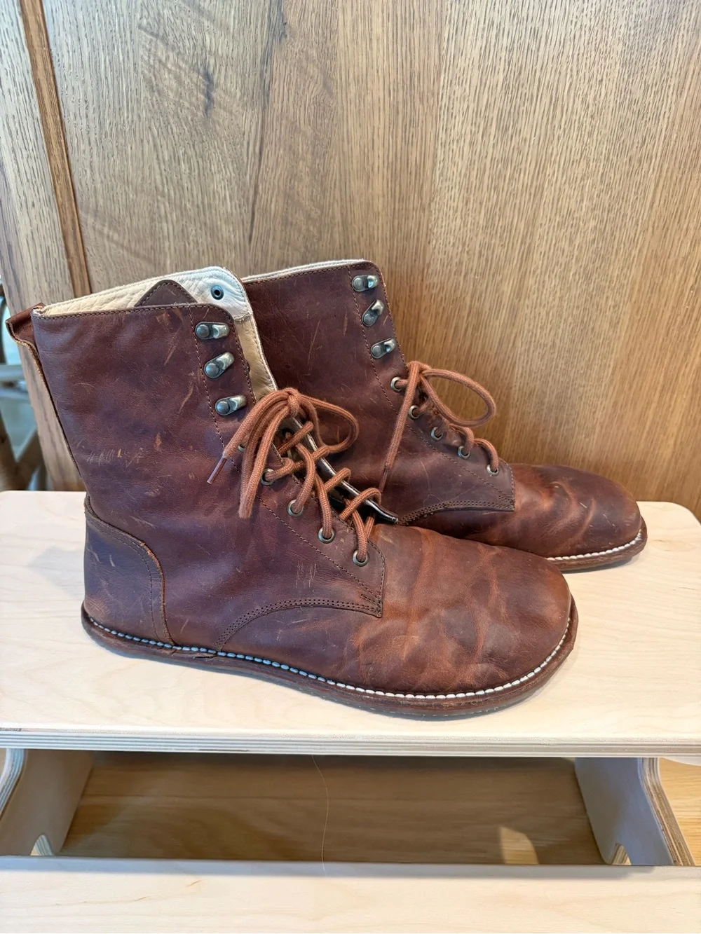 Origo Men's Genuine Leather Lace-Up Boots